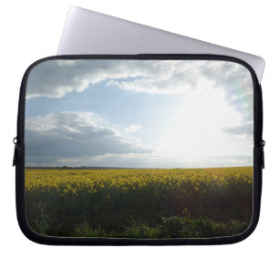 Canola Field Neoprene Laptop Sleeve 10 inch