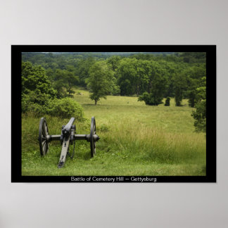 Canon at Cemetery Hill Gettysburg Pennsylvania Poster