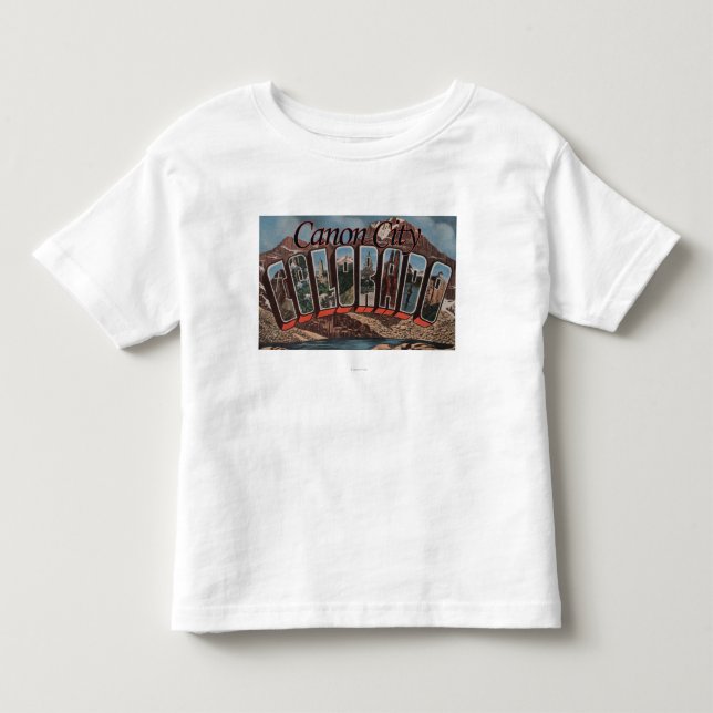 Canon City, Colorado - Large Letter Scenes Toddler T-Shirt (Front)