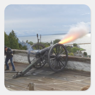Canon Firing Square Sticker