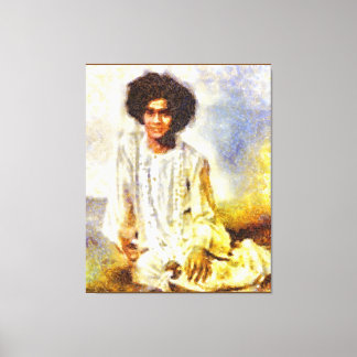 Canon Legends Sathya Sai Baba Benson White - Canvas Print