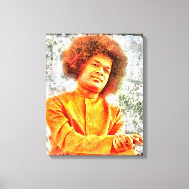 Canon Legends Sathya Sai Baba - Canvas Print (Front)