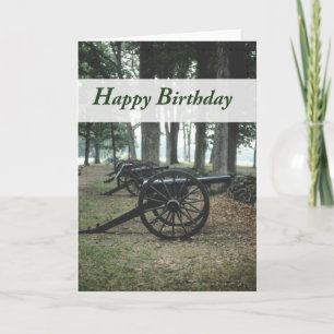 Canons Civil War Birthday Card