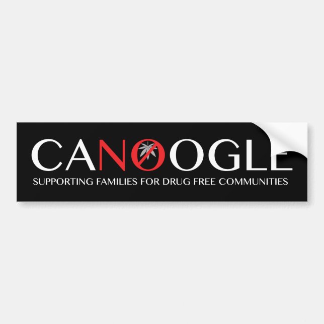 Canoogle SUPPORTING FAMILIES 4 DRUG FREE COMMUNITY Bumper Sticker (Front)