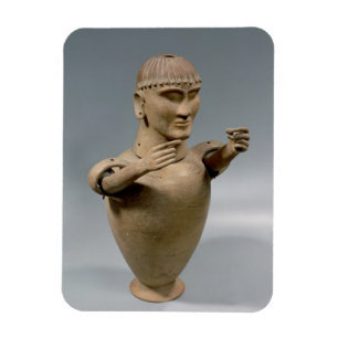 Canopic jar with moveable arms (clay) magnet
