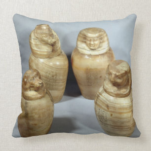 Canopic jars of Hor-ir-aa, Saite (alabaster) Cushion