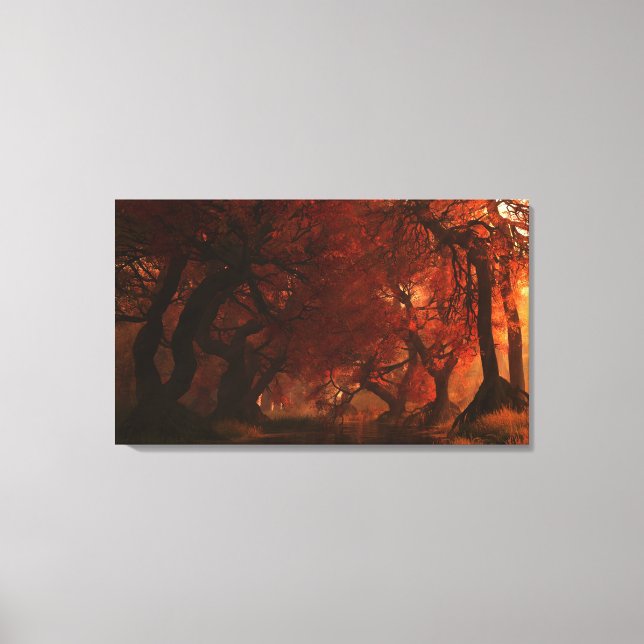 Canopy Creek (Autumn) Wrapped Canvas (Front)