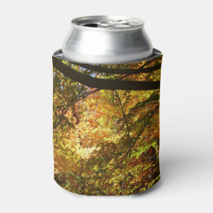 Canopy of Fall Leaves I Yellow Autumn Nature Can Cooler