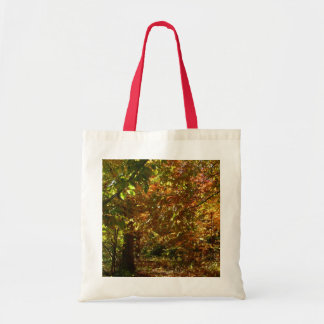 Canopy of Fall Leaves II Yellow Autumn Photography Tote Bag