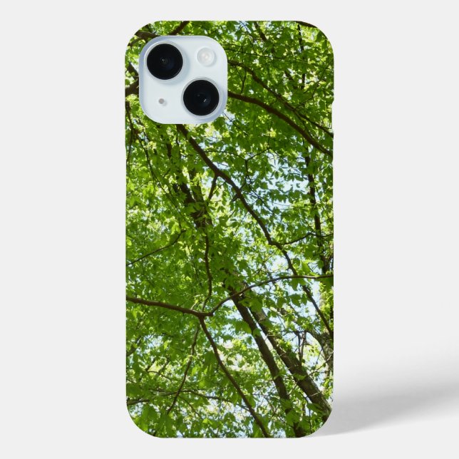 Canopy of Spring Leaves Green Nature Scene Case-Mate iPhone Case (Back)