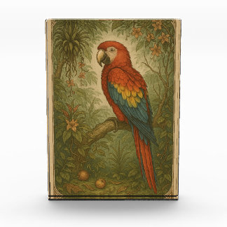 Canopy Sentinel – The Scarlet Macaw Photo Block