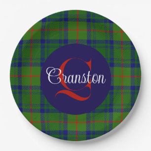 Canstoun Monogrammed Paper Plate