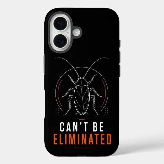 Can't Be Eliminated Minimal Cockroach Case-Mate iPhone Case (Back)