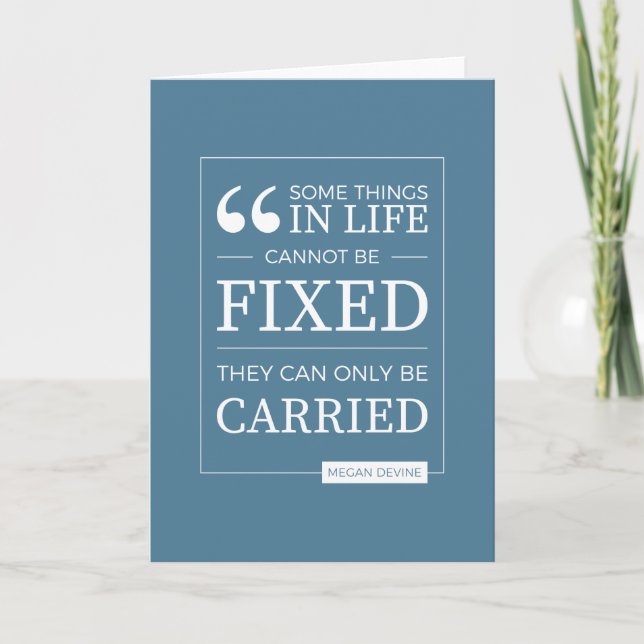 Can't be fixed card in blue (Front)