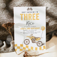 Can't Catch Me Dirt Bike Boy 3rd Birthday Party