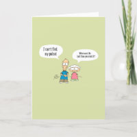 "Can't feel my pulse" Funny Birthday Card 011
