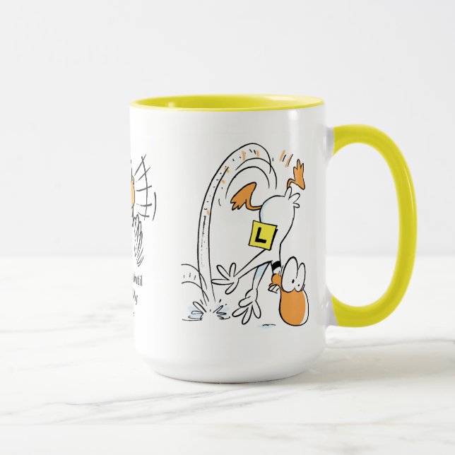 Can't Fly Without Coffee Aviation Joke Mug (Right)