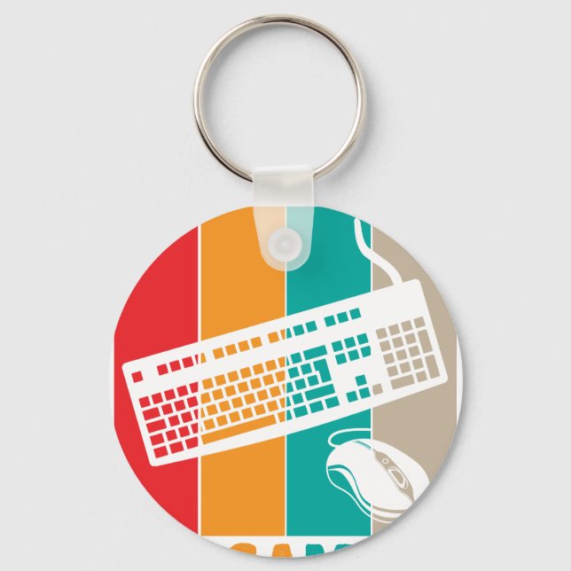 Cant Hear You Im Gaming 2 Key Ring (Front)