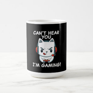 Cant Hear You Im Gaming Cat Gamer gift Coffee Mug