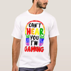 Cant Hear You Im Gaming Pride Lgbt Matching Game T-Shirt
