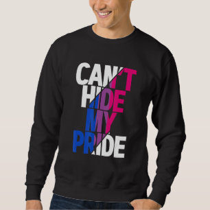 Can't Hide My Pride Bisexual Flag Lgbtq Bisexualit Sweatshirt