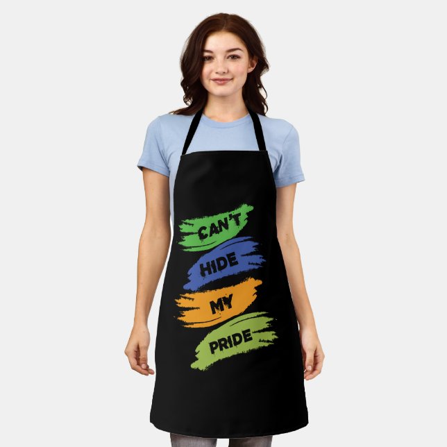 Can't Hide My Pride | LGBTQ | Gay Pride Apron (Worn)