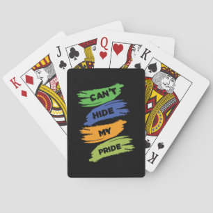 Can't Hide My Pride LGBTQ Gay Pride Playing Cards