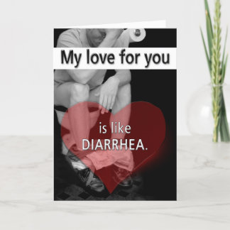 Can't Hold it in Valentine Holiday Card