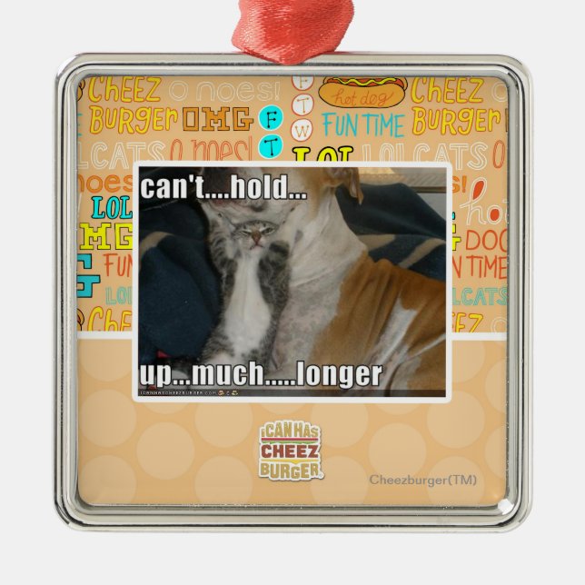 Can't Hold Up Much Longer Metal Tree Decoration (Front)