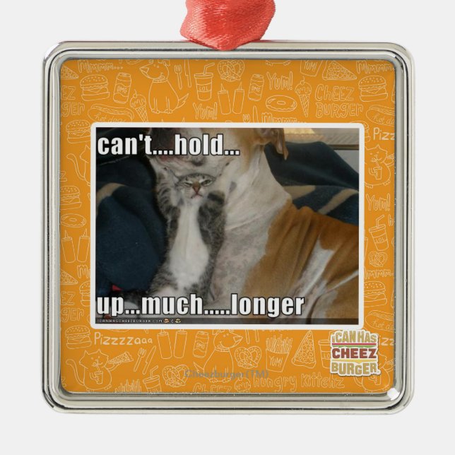 Can't Hold Up Much Longer Metal Tree Decoration (Front)