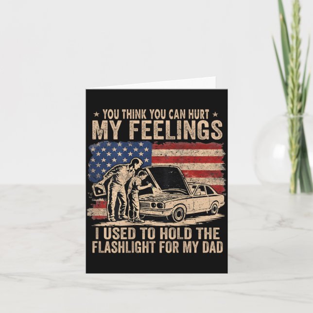 Cant Hurt Feelings Used To Hold Flashlight On Back Card (Front)