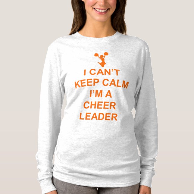 Can't Keep Calm Cheerleader funny t-shirt (Front)