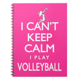 Can't Keep Calm Volleyball Spiral Notebook