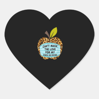 cant mask love my school bus driver heart sticker