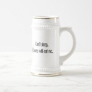 Can't sleep beer stein