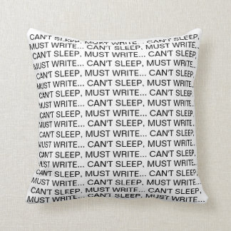 Can't Sleep, Must Write Pillow
