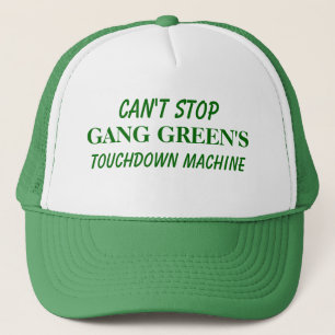 Can't Stop GANG GREEN'S Touchdown Machine Trucker Hat