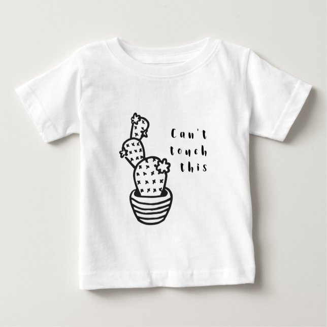 Cant Touch Cactus Baby T-Shirt (Front)