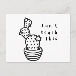 Cant Touch Cactus Postcard