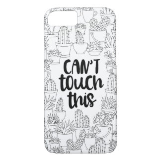 "Can't Touch This" Cactus Colouring iPhone Case