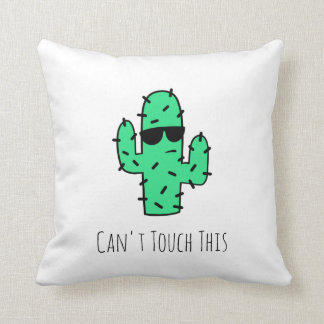 Can't Touch This Cool Cactus Pillow