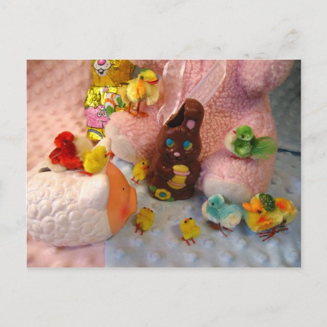 Can't Wait Chocolate Bunny Postcard (Front)