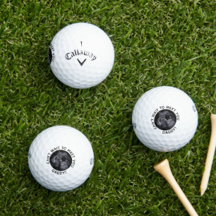 Can't Wait to Meet Daddy Pregnancy Reveal Sonogram Golf Balls