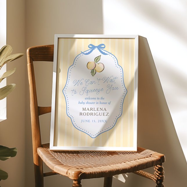 Can't Wait to Squeeze You Citrus Welcome Sign (Creator Uploaded)