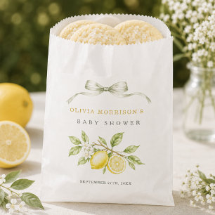 Can't Wait to Squeeze You Lemon Baby Shower Favour Bags