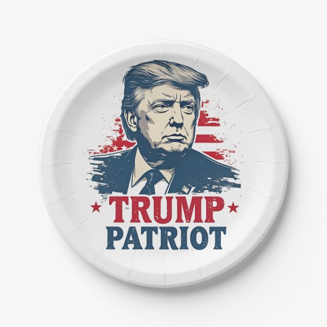 Can't Wait Until This Nightmare Ends Trump 2025 Paper Plate (Front)