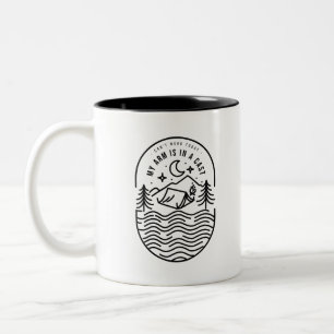 Can't Work Today My Arm Is In A Cast Two-Tone Coffee Mug