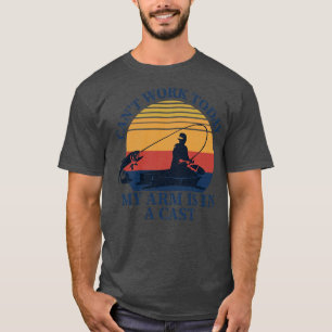 Cant Work Today My Arm is in A Cast Vintage Funny  T-Shirt