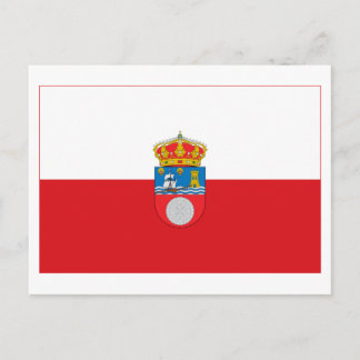 Cantabria flag postcard