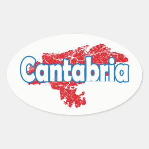 Cantabria Oval Sticker